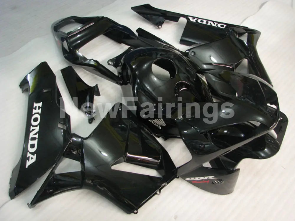 All Black with white decals Factory Style - CBR600RR 03-04