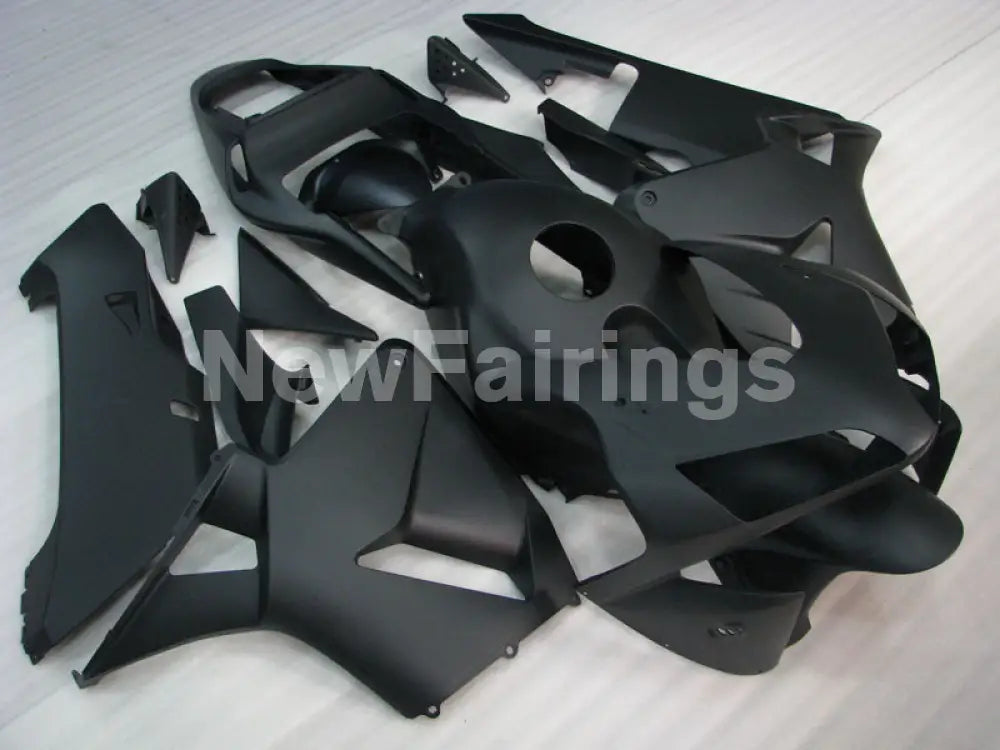 All Matte Black No decals - CBR600RR 03-04 Fairing Kit -