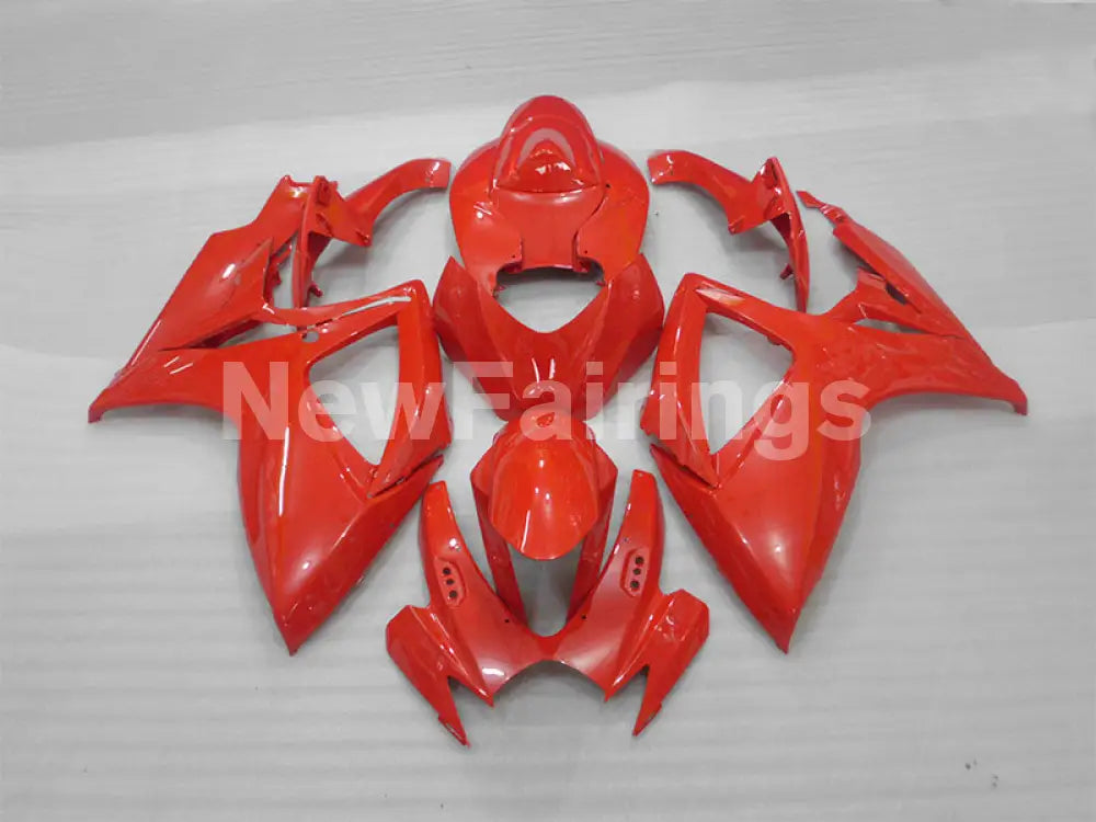 All Red No decals - GSX-R600 06-07 Fairing Kit - Vehicles &