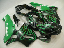Load image into Gallery viewer, Black and Green Flame - CBR600RR 03-04 Fairing Kit -
