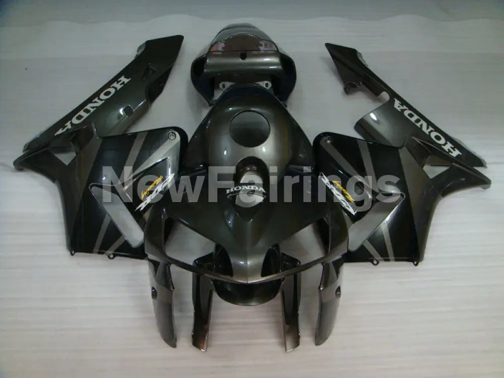 Black and Grey Factory Style - CBR600RR 05-06 Fairing Kit -