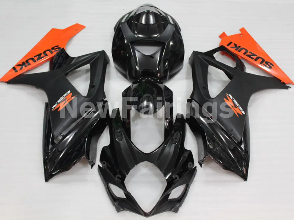 Black and Matte Orange Factory Style - GSX - R1000 07 - 08