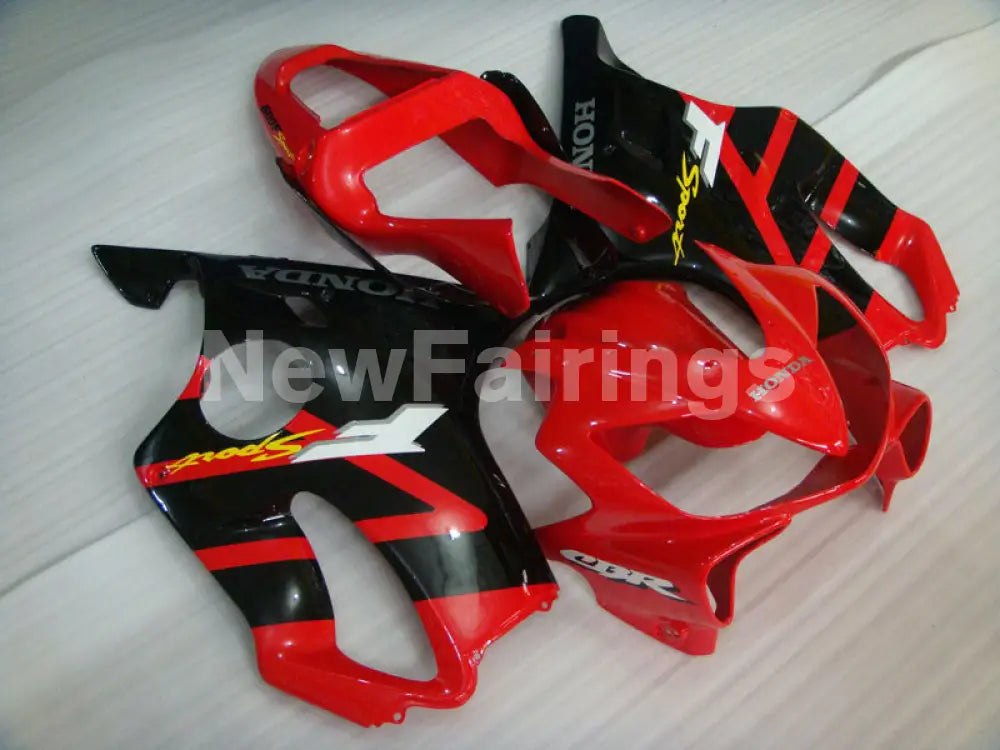 Black and Red Factory Style - CBR600 F4i 01-03 Fairing Kit -