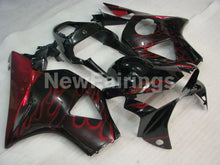 Load image into Gallery viewer, Black and Red Flame - CBR 954 RR 02-03 Fairing Kit -