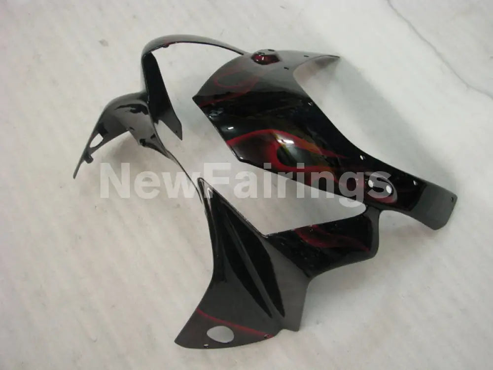 Black and Red Flame - CBR 954 RR 02-03 Fairing Kit -