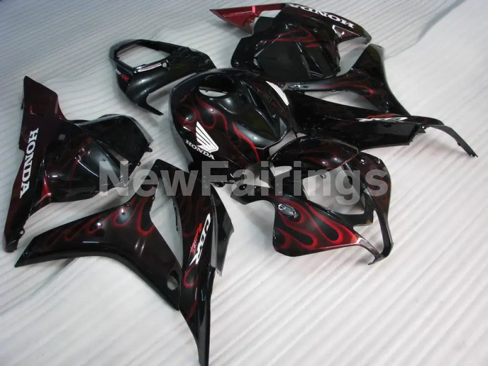 Black and Red Flame - CBR600RR 09-12 Fairing Kit - Vehicles
