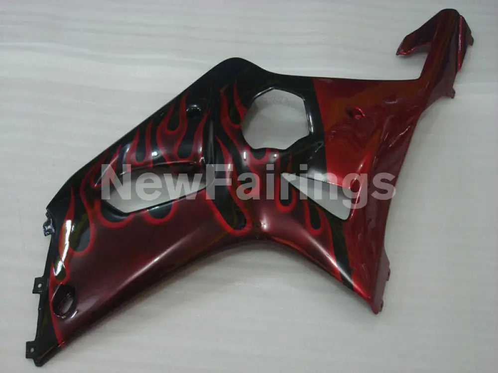 Black and Red Flame - GSX - R1000 00 - 02 Fairing Kit