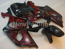 Load image into Gallery viewer, Black and Red Flame - GSX - R1000 00 - 02 Fairing Kit