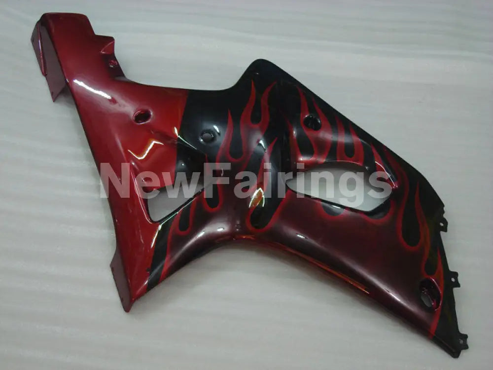Black and Red Flame - GSX - R1000 00 - 02 Fairing Kit