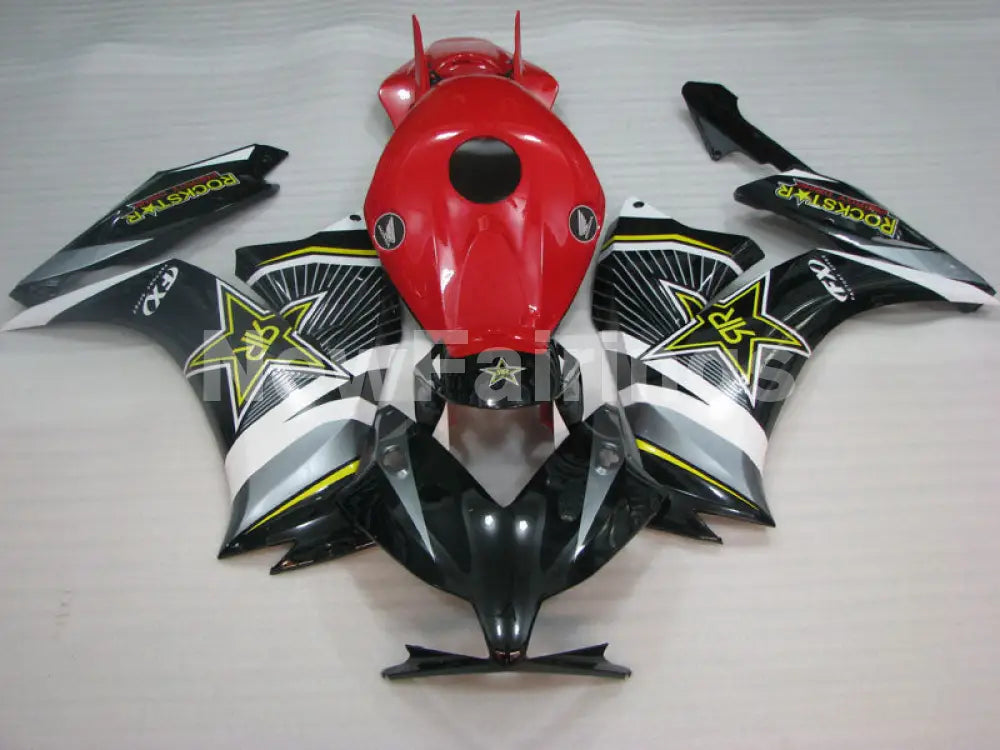 Black and Red ROCKSTAR - CBR1000RR 12-16 Fairing Kit -