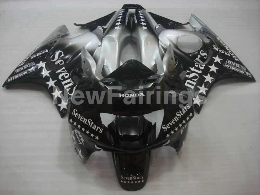Black and Silver SevenStars - CBR600 F3 95-96 Fairing Kit -