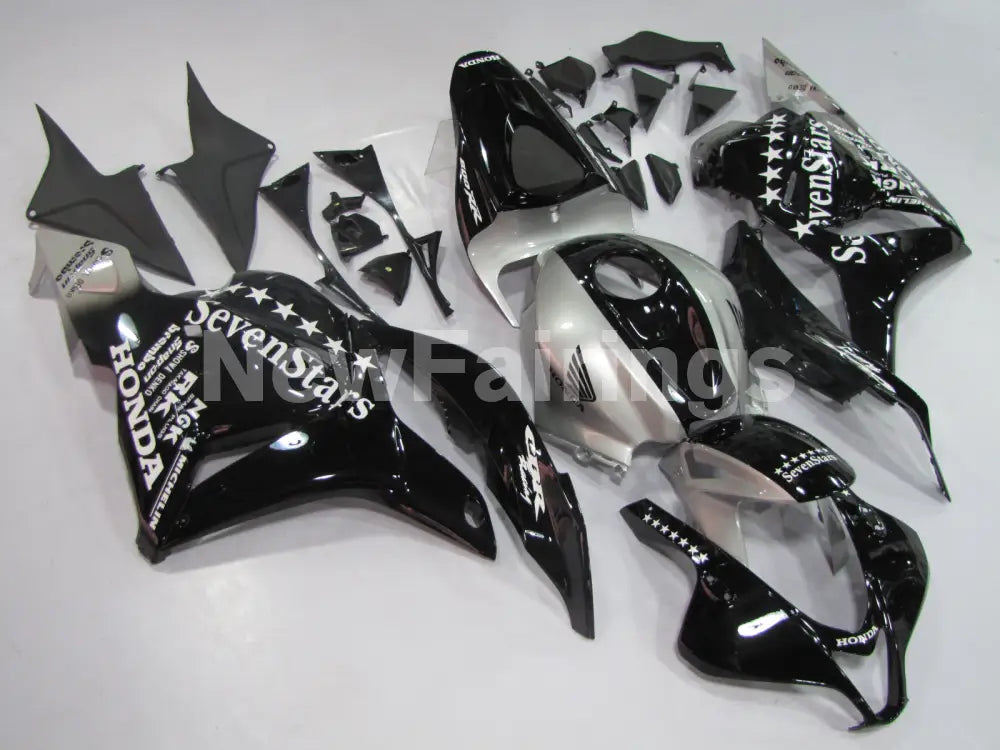 Black and Silver SevenStars - CBR600RR 09-12 Fairing Kit -