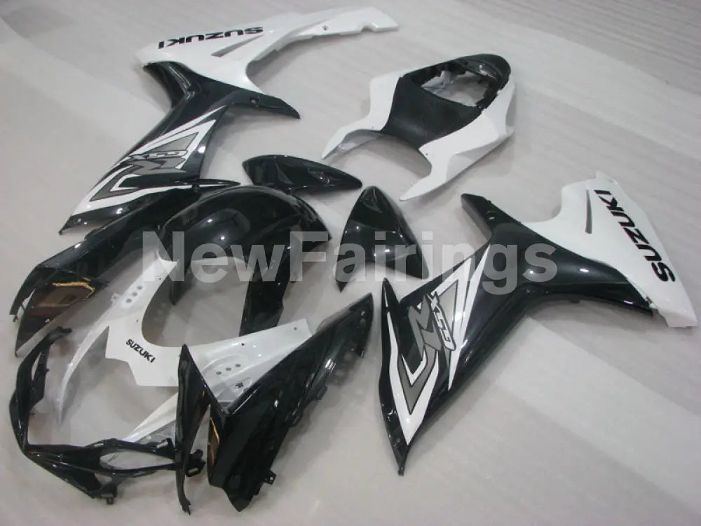 Black and White Factory Style - GSX-R600 11-24 Fairing Kit