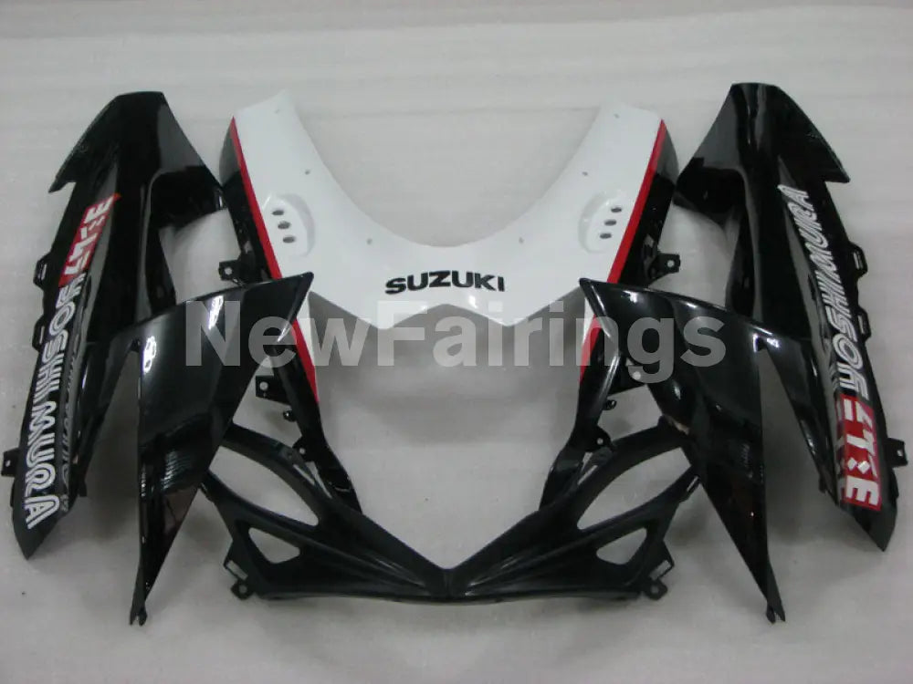 Black and White Red Factory Style - GSX-R600 11-24 Fairing