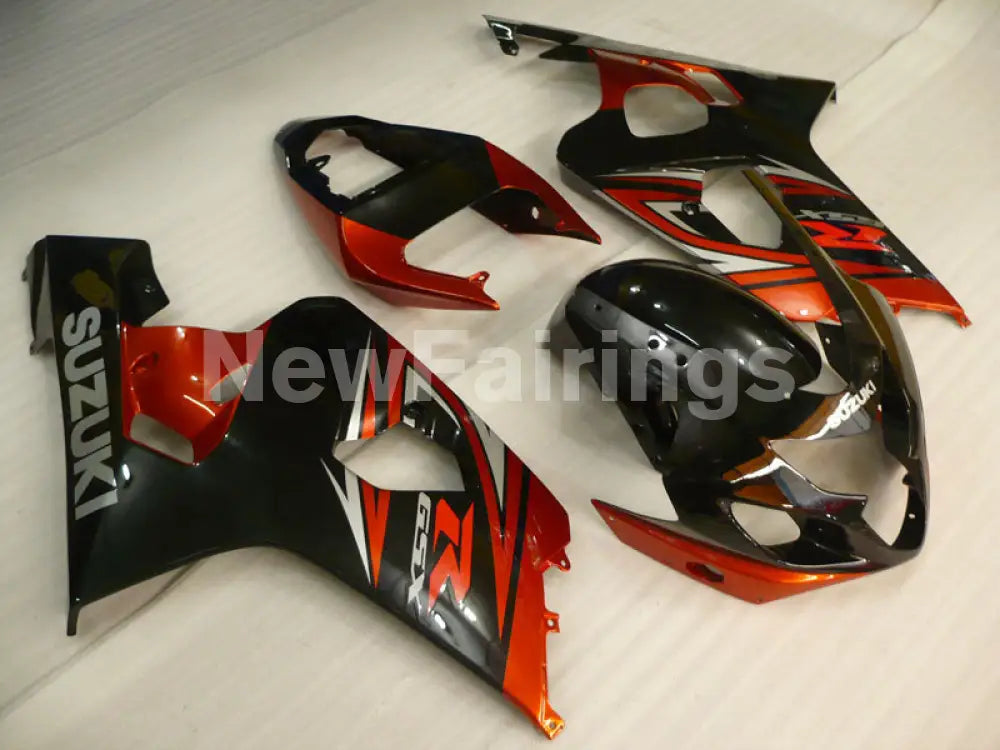 Black and Wine Red Factory Style - GSX-R600 04-05 Fairing