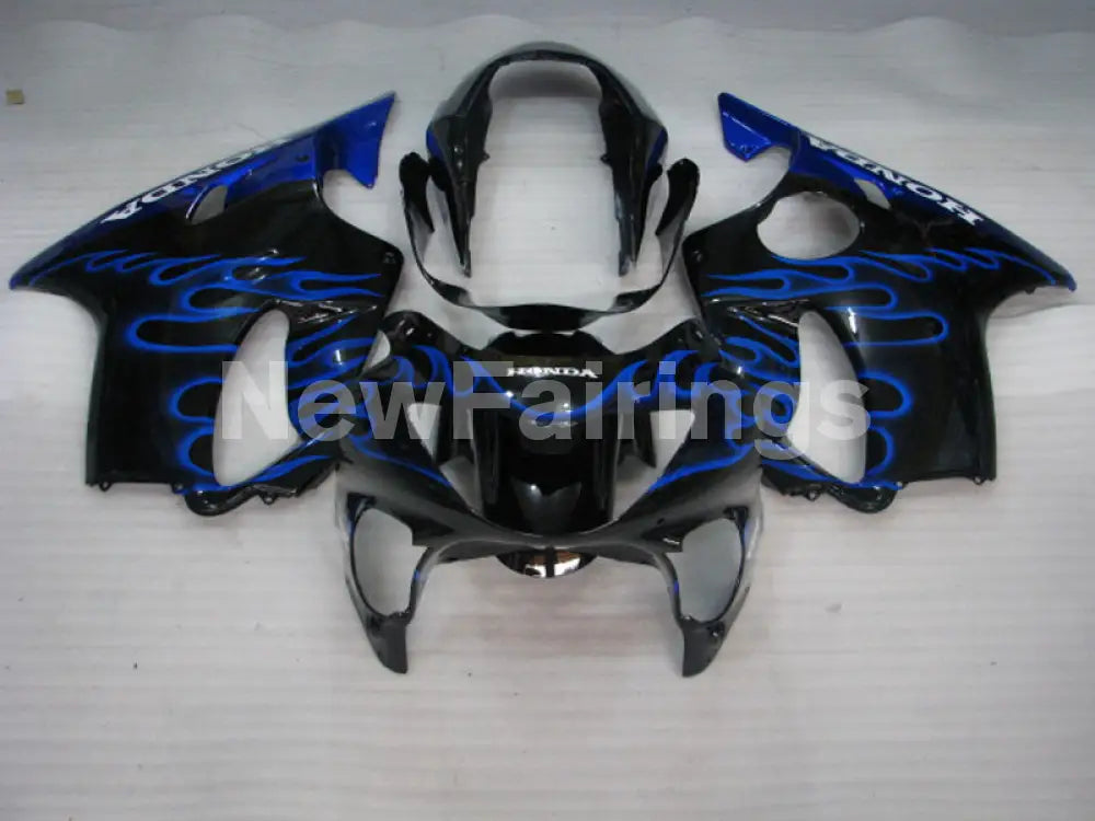 Black and Blue Flame - CBR600 F4 99-00 Fairing Kit -