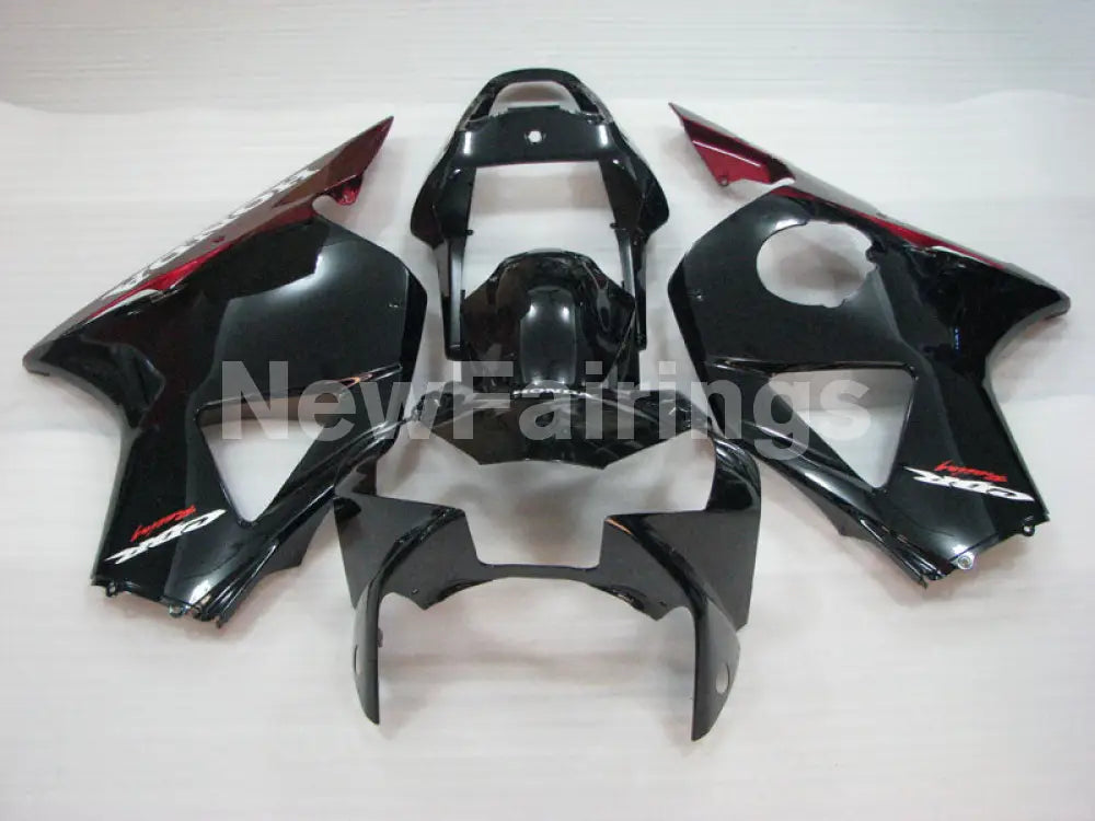 Black Red Factory Style - CBR 954 RR 02-03 Fairing Kit -