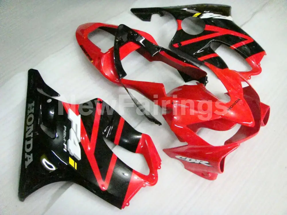 Red Black Factory Style - CBR600 F4i 01-03 Fairing Kit -