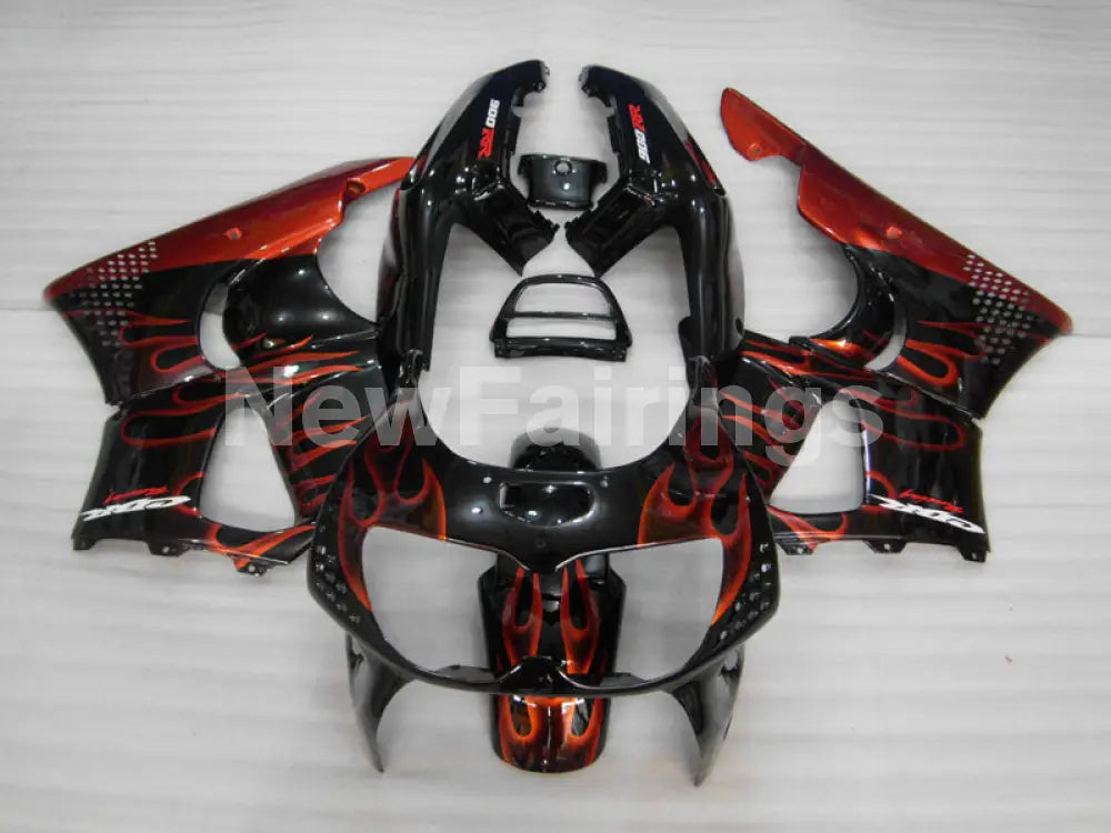 Black and Red Flame - CBR 900 RR 94-95 Fairing Kit -