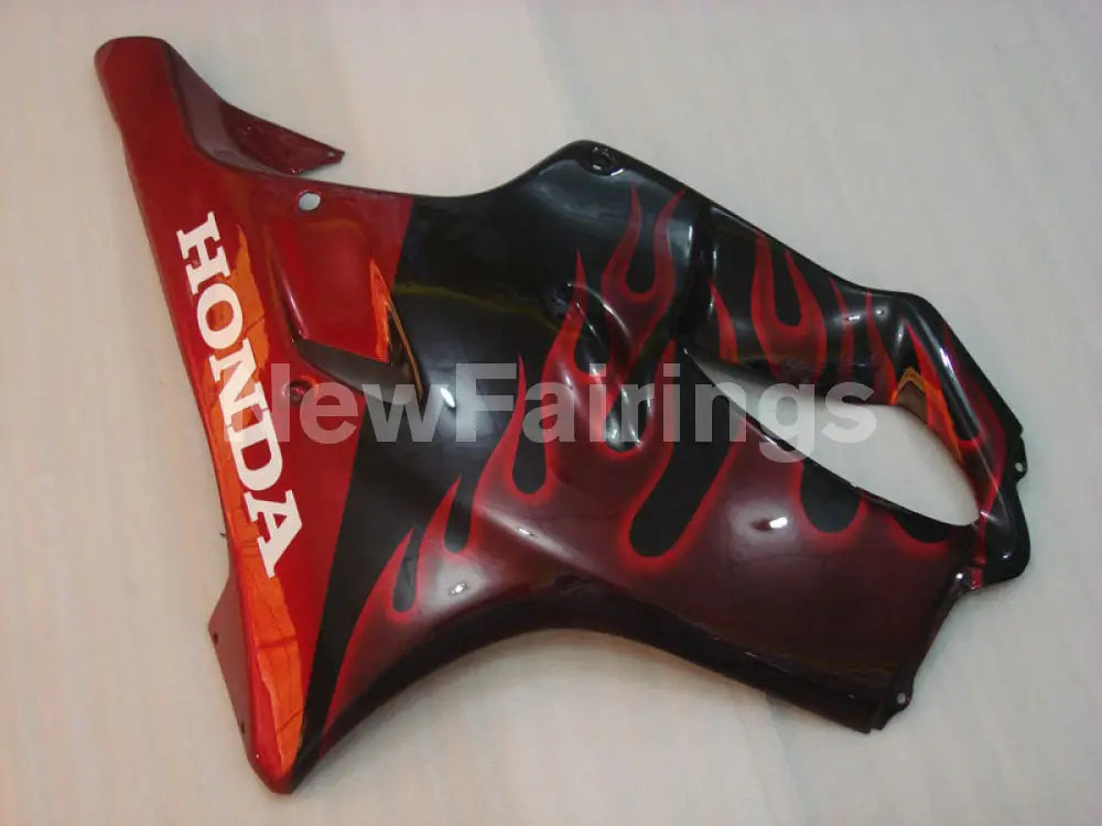 Black and Red Flame - CBR600 F4i 04-06 Fairing Kit -