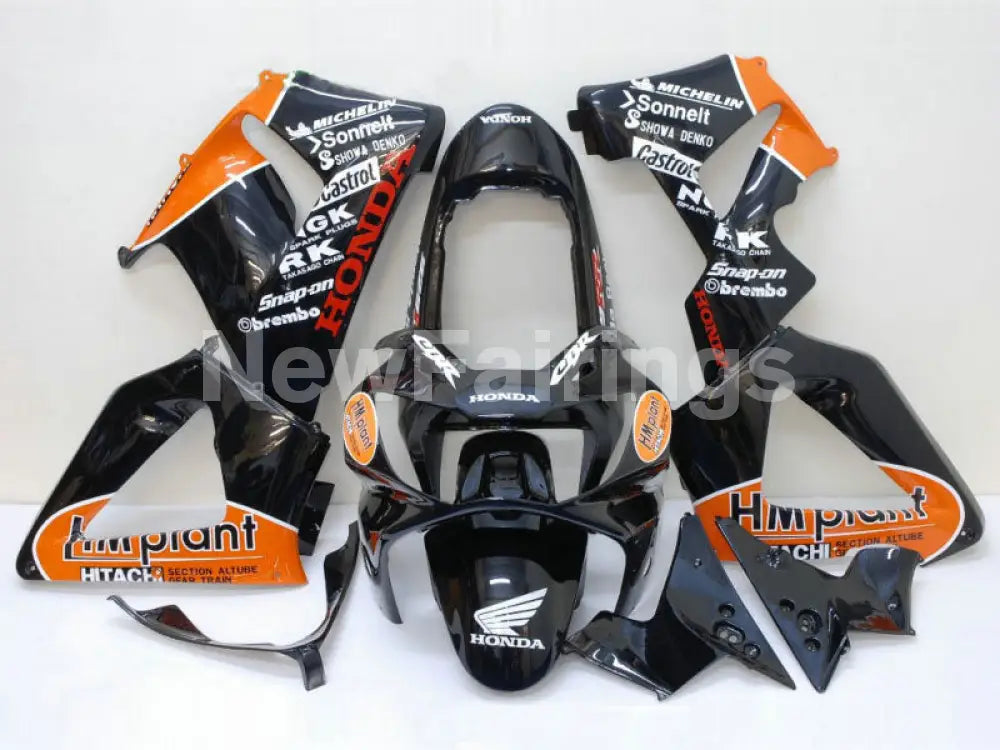 Black and Orange HM plant - CBR 929 RR 00-01 Fairing Kit -
