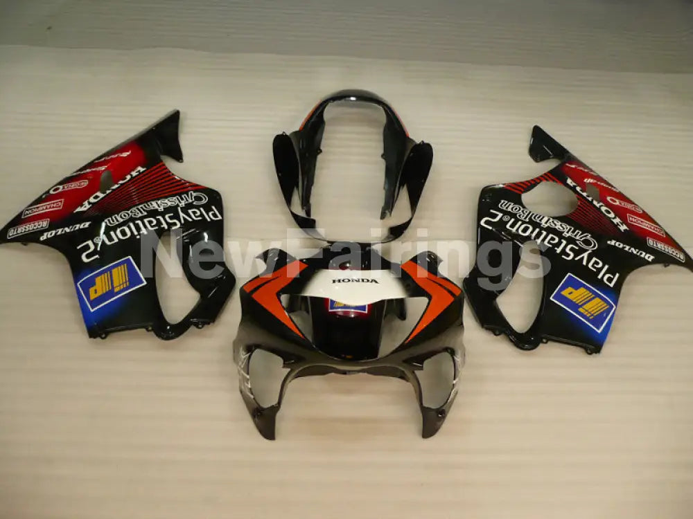 Black and Red Play Station - CBR600 F4 99-00 Fairing Kit -