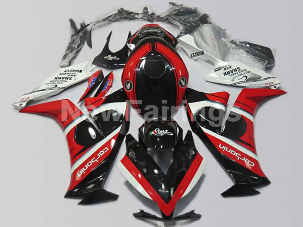 Red and Black White Factory Style - CBR1000RR 12-16 Fairing