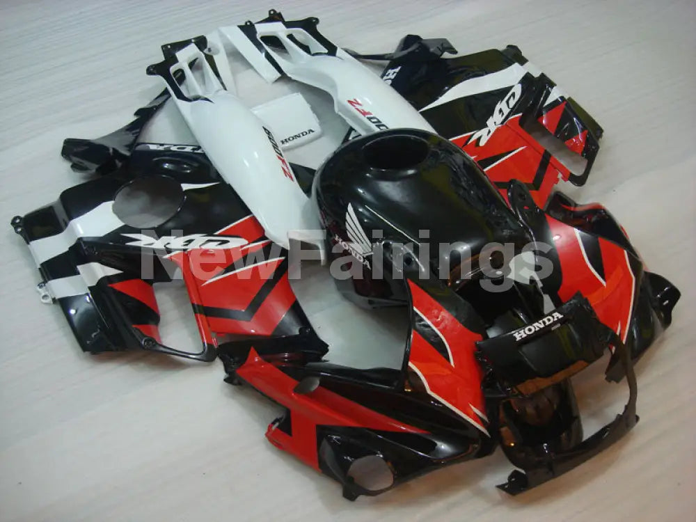 Red and Black White Factory Style - CBR600 F2 91-94 Fairing
