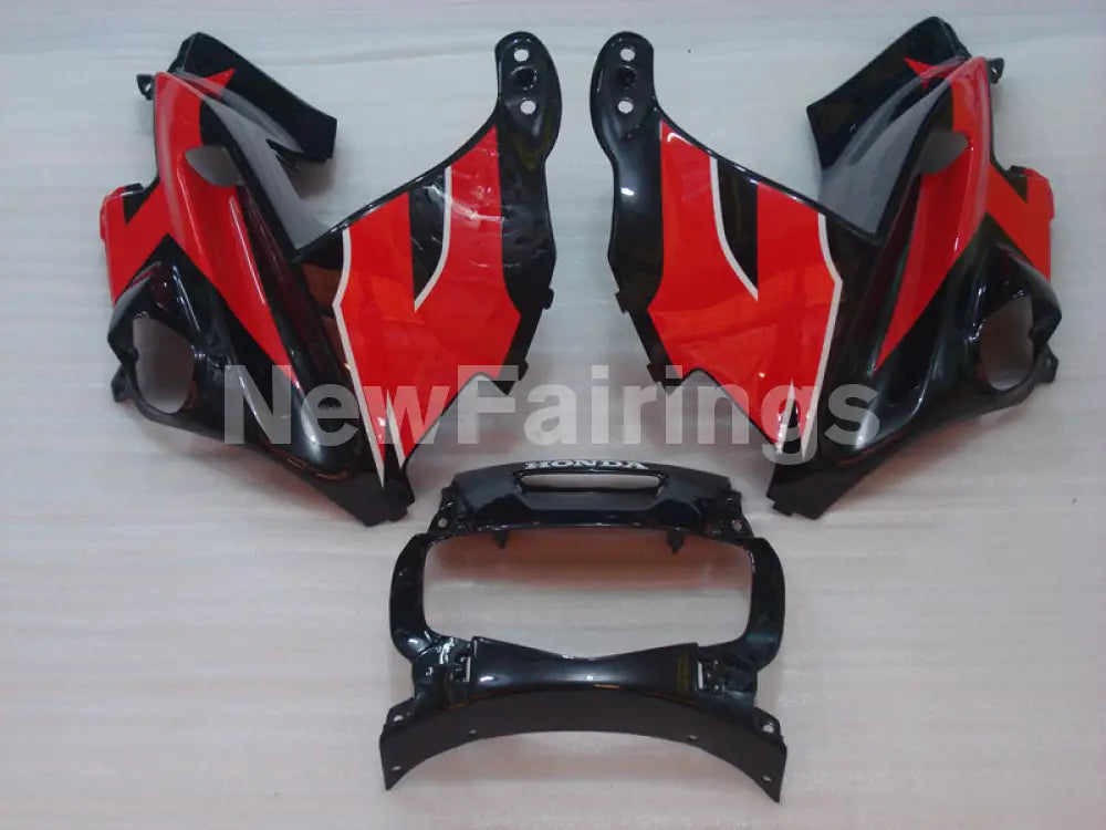 Red and Black White Factory Style - CBR600 F2 91-94 Fairing