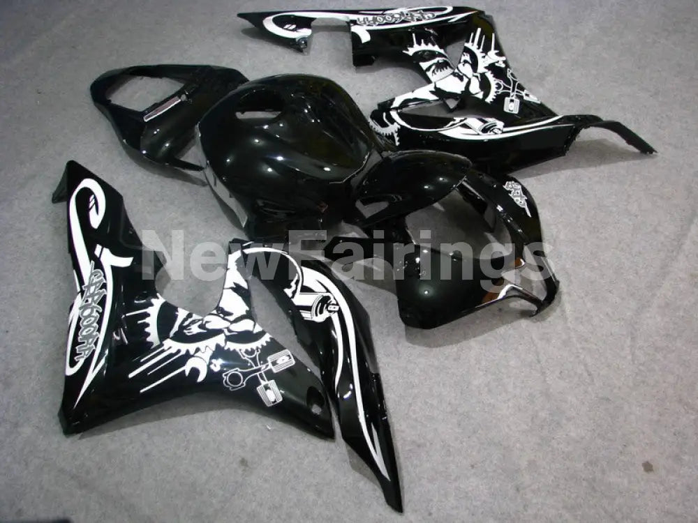 Black with white decal Factory Style - CBR600RR 07-08