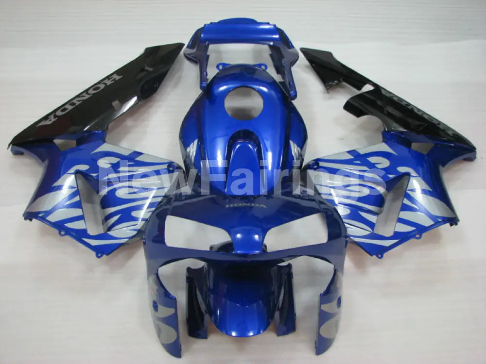 Blue and Black Fire - CBR600RR 03-04 Fairing Kit - Vehicles