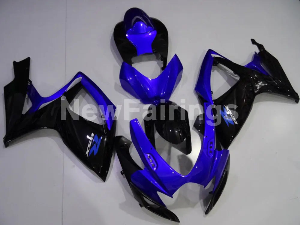 Blue and Gloss Black Factory Style - GSX-R750 06-07 Fairing