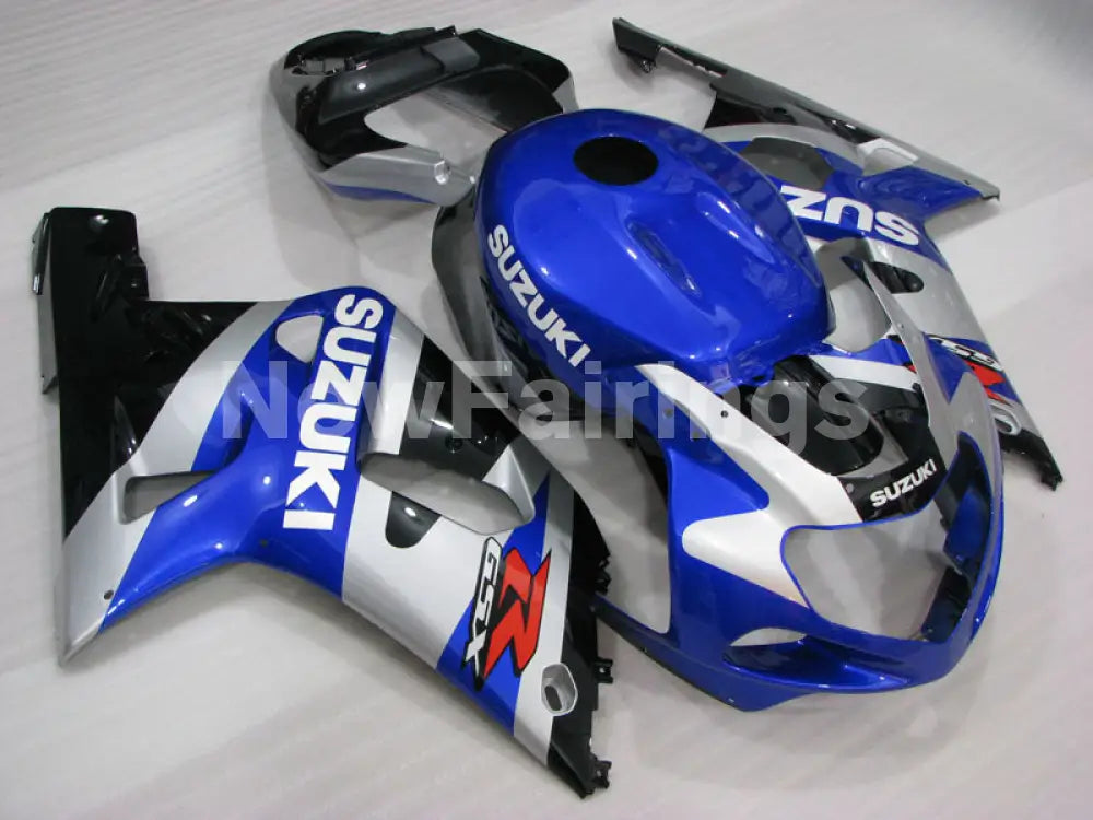 Blue and Silver Black Factory Style - GSX-R600 01-03 Fairing