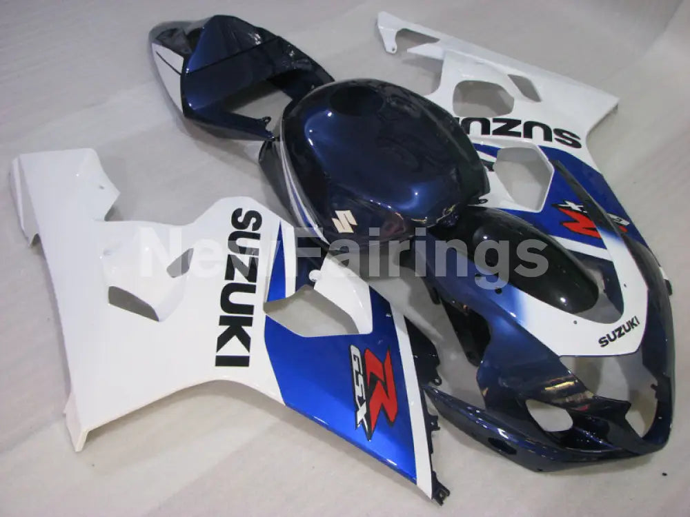 Blue and White Black Factory Style - GSX-R750 04-05 Fairing