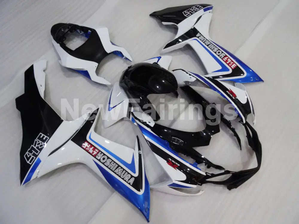 Blue and White Black Yoshimura - GSX-R600 11-24 Fairing Kit