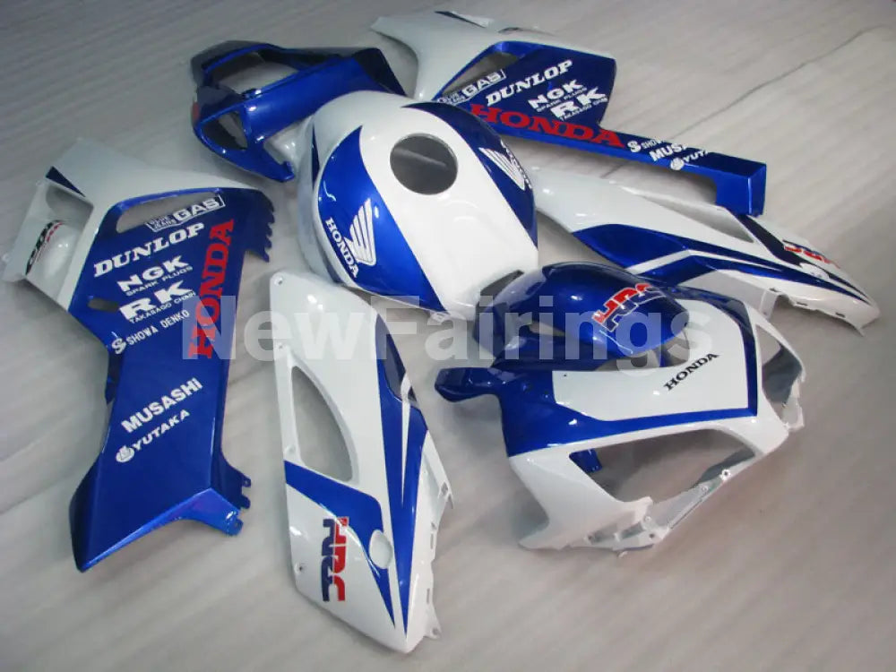 Blue and White Factory Style - CBR1000RR 04-05 Fairing Kit -