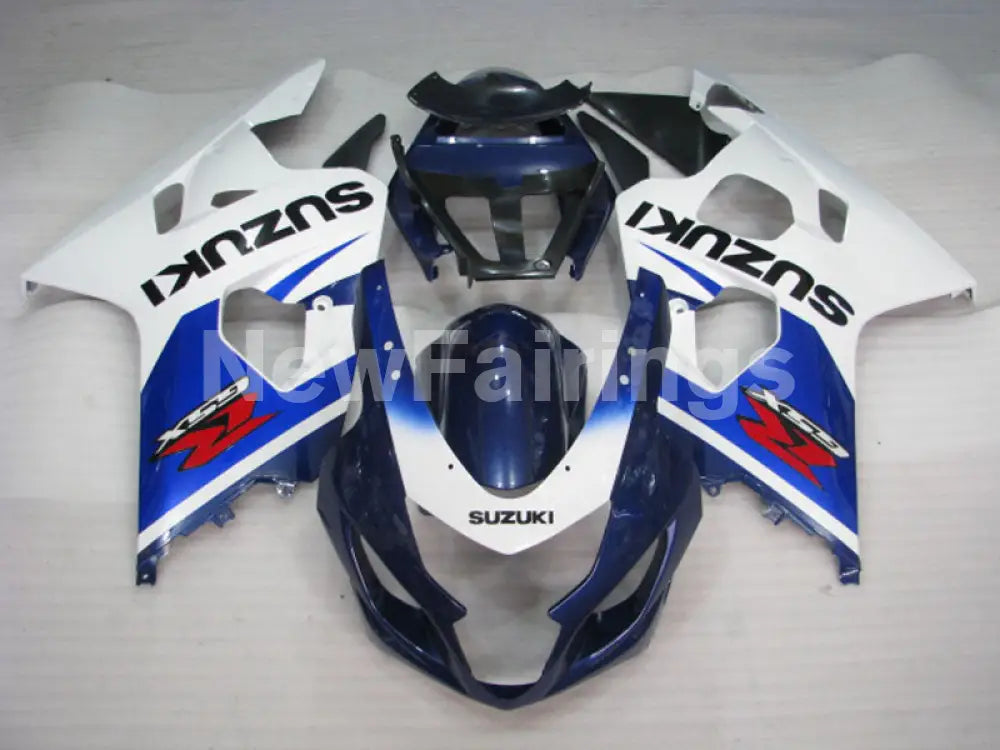 Blue and White Factory Style - GSX-R600 04-05 Fairing Kit -