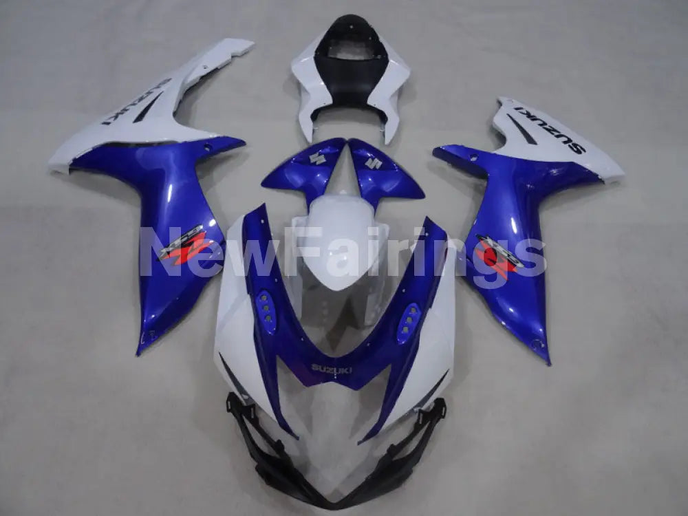 Blue and White Factory Style - GSX-R600 11-24 Fairing Kit