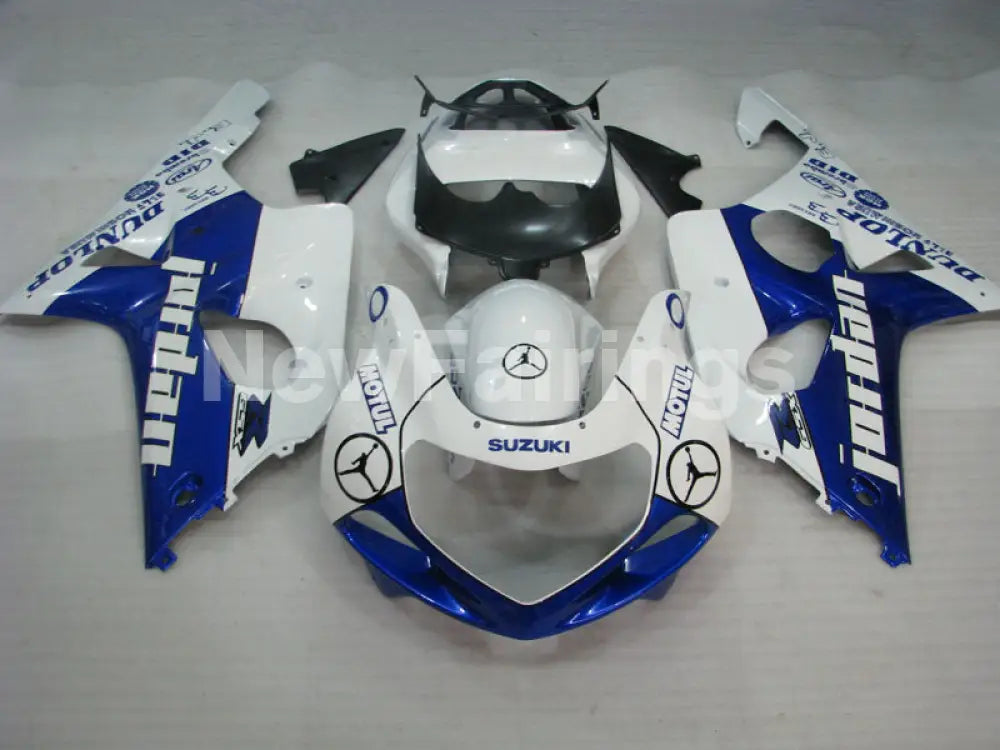 Blue and White Jordan - GSX - R1000 00 - 02 Fairing Kit