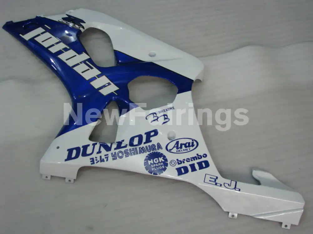 Blue and White Jordan - GSX - R1000 00 - 02 Fairing Kit