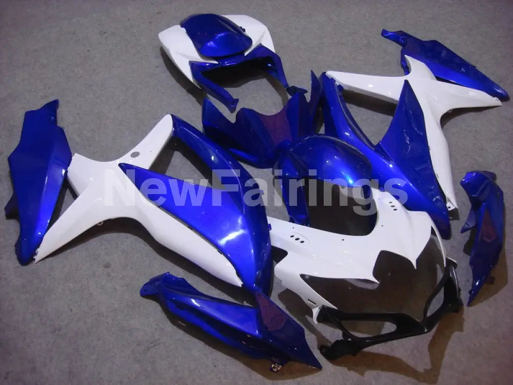 Blue and White No decals - GSX-R600 08-10 Fairing Kit