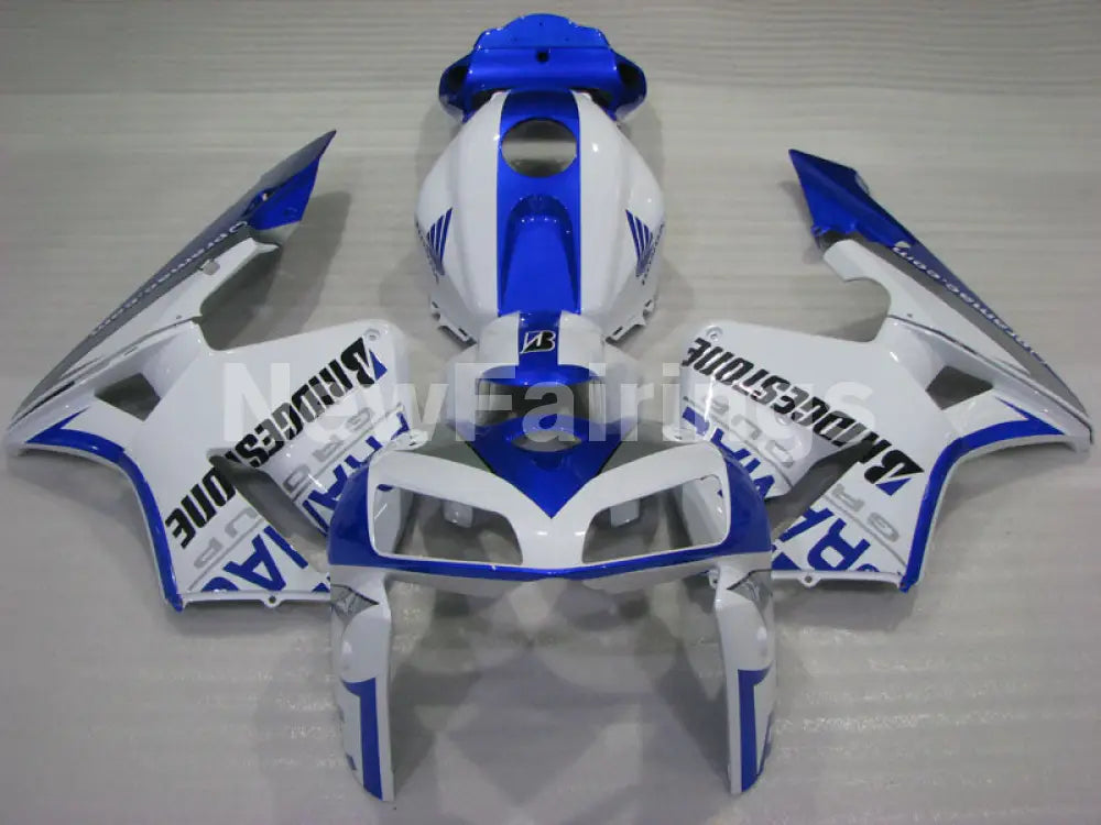 Blue and White PRAMAC - CBR600RR 03-04 Fairing Kit -