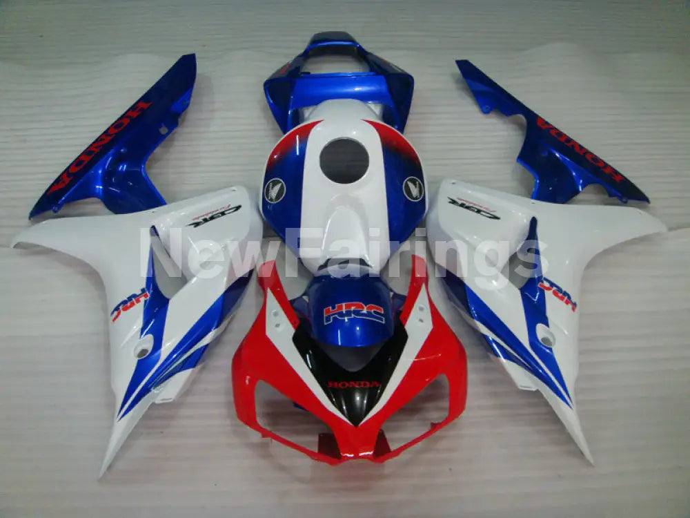 Blue and White Red Factory Style - CBR1000RR 06-07 Fairing
