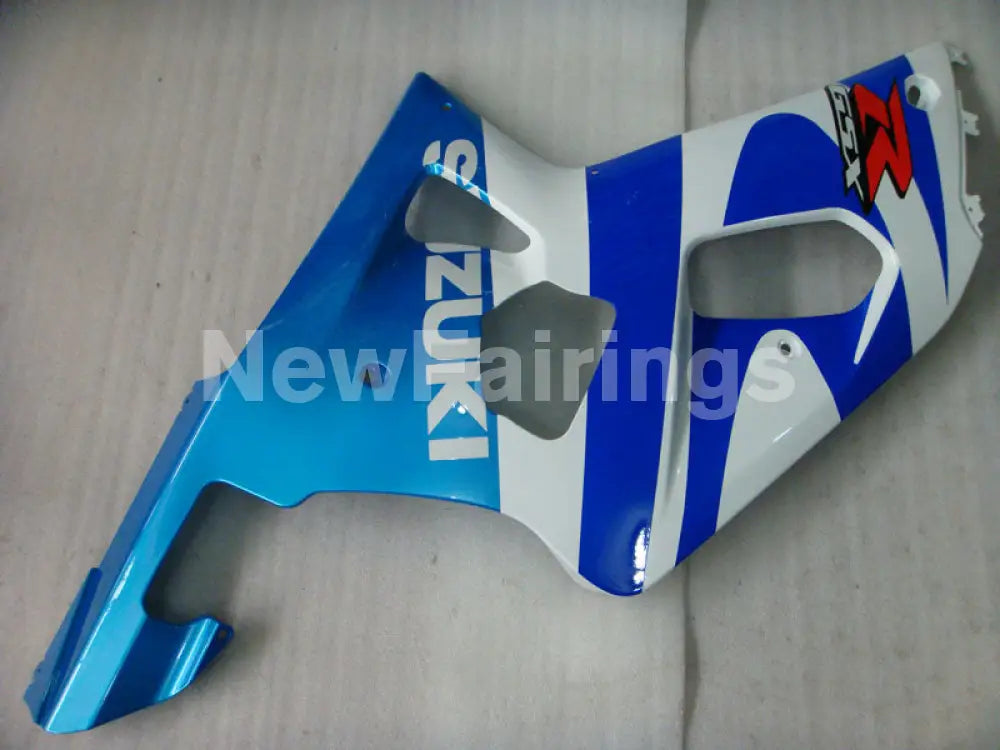 Blue and White Red Factory Style - GSX-R600 01-03 Fairing