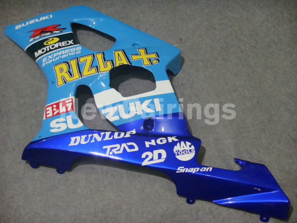 Blue and White Rizla - GSX - R1000 03 - 04 Fairing Kit