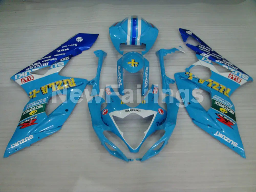Blue and White Rizla - GSX - R1000 05 - 06 Fairing Kit