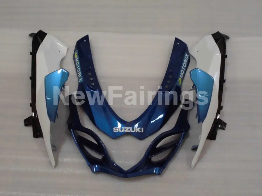Blue and White ROCKSTAR - GSX - R1000 09 - 16 Fairing Kit