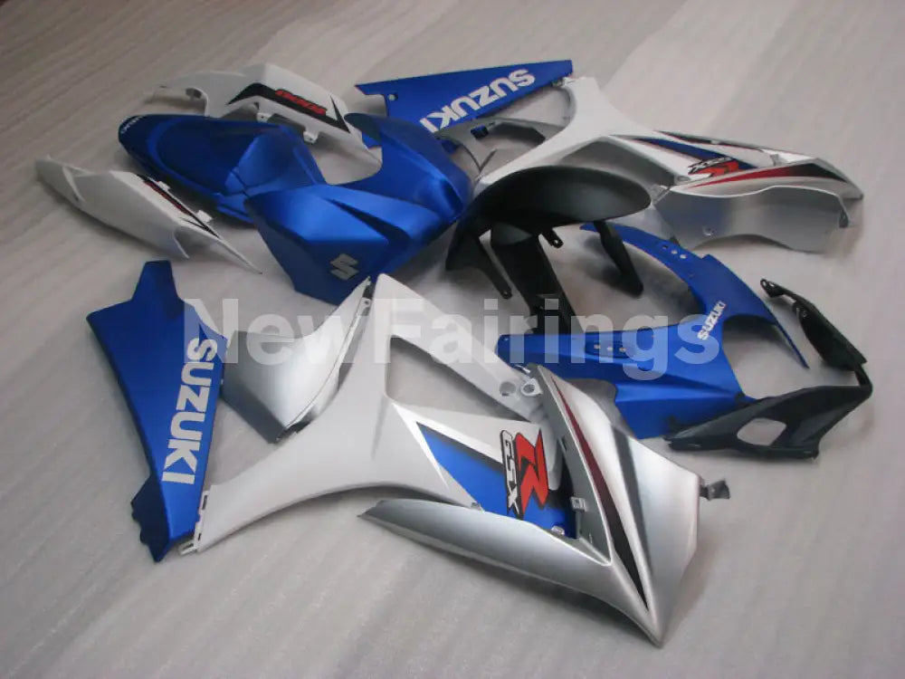 Blue and White Silver Factory Style - GSX - R1000 07 - 08