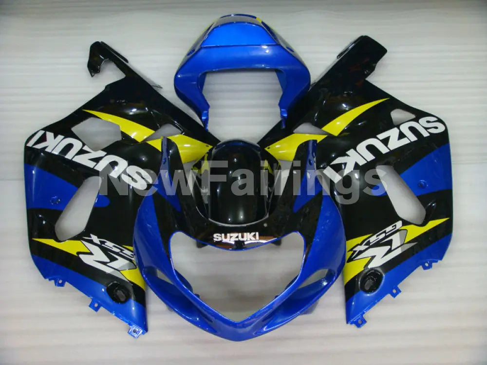 Blue and Yellow Black Factory Style - GSX-R600 01-03 Fairing