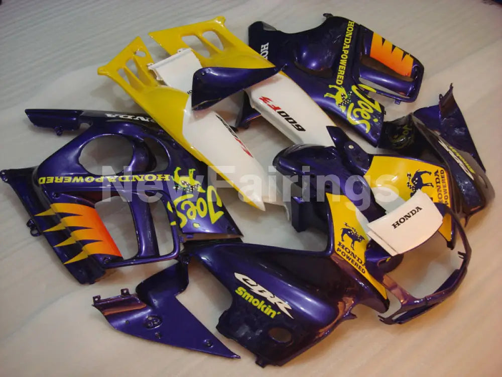 Blue and Yellow White Joes - CBR600 F3 95-96 Fairing Kit -